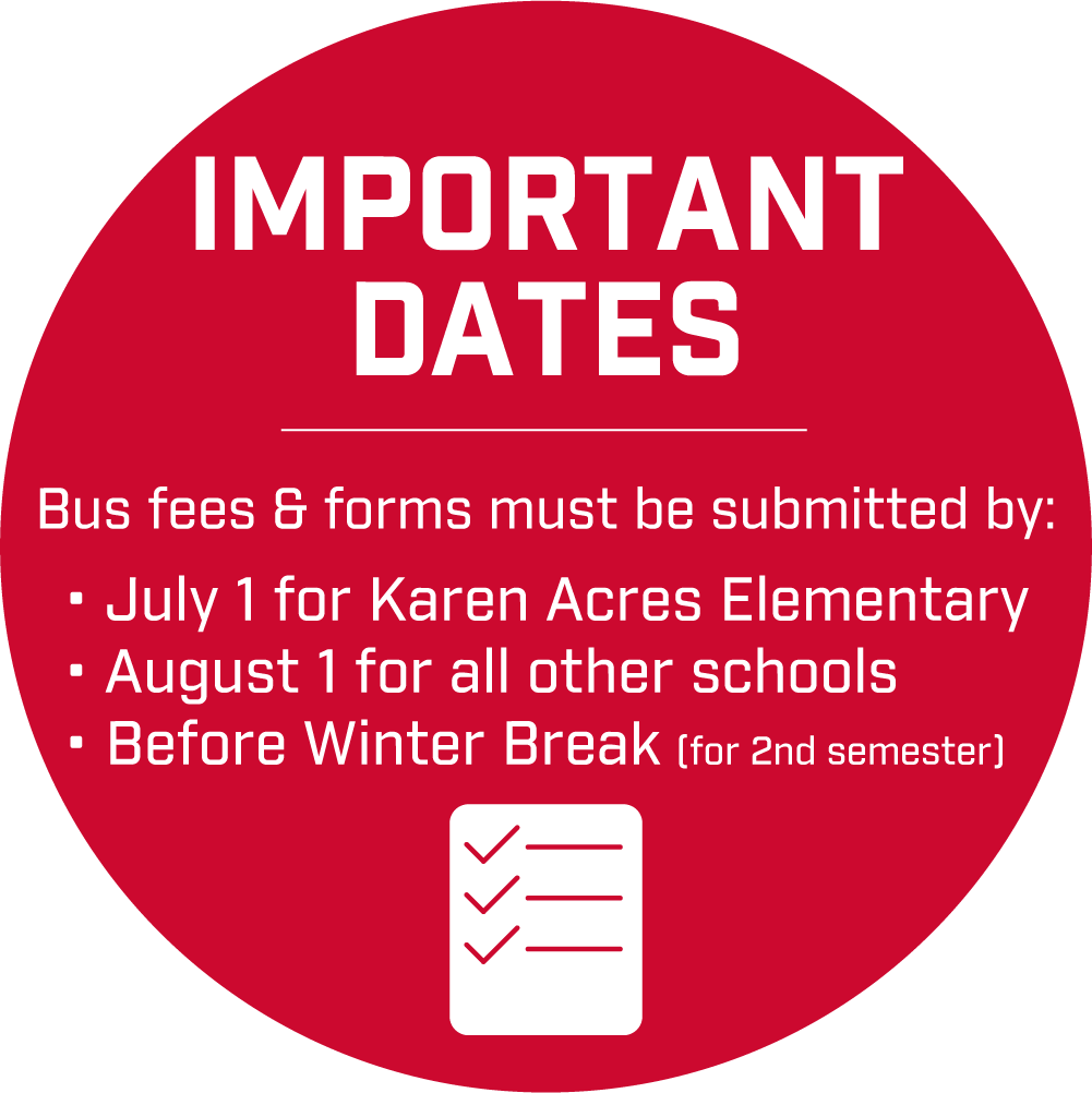 Bus Transportation Important Dates V2
