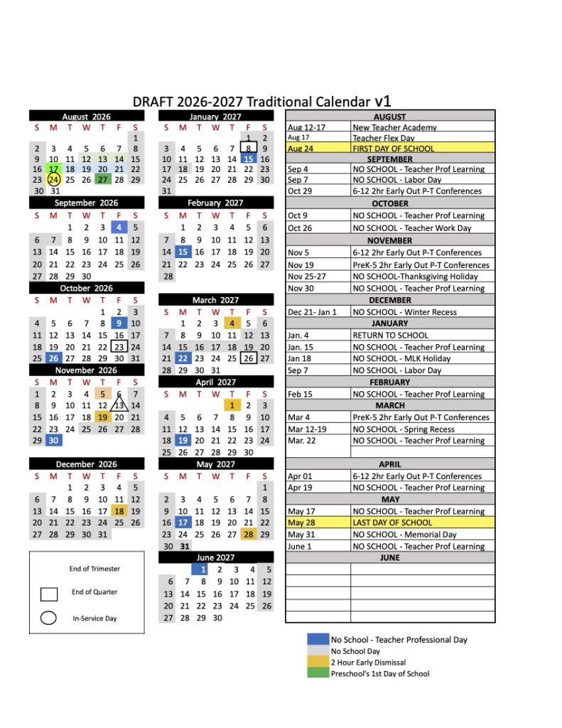 2025 2026 Traditional Calendar TEMPLATE v1. Traditional 2026 2027