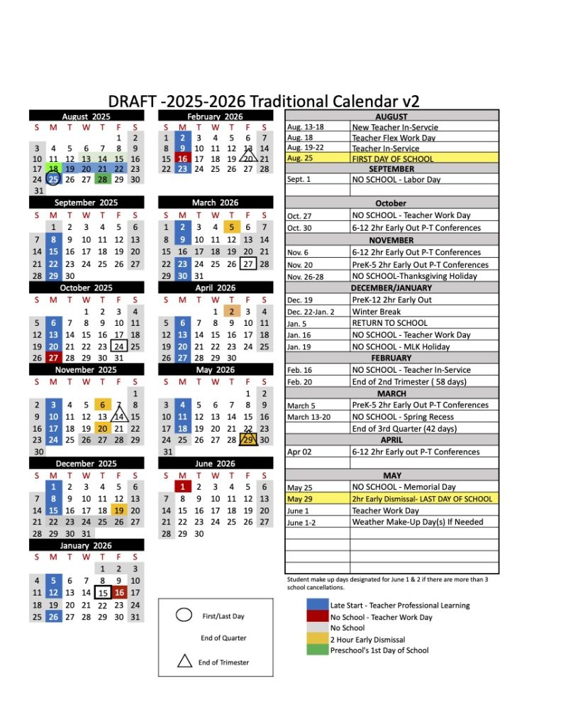 2025 2026 Traditional Calendar TEMPLATE v2. LS Traditional 2025 2026