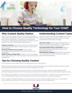 How to Choose Quality Technology for Your Child 