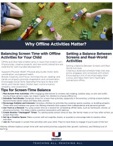 Why Offline Activities Matter 