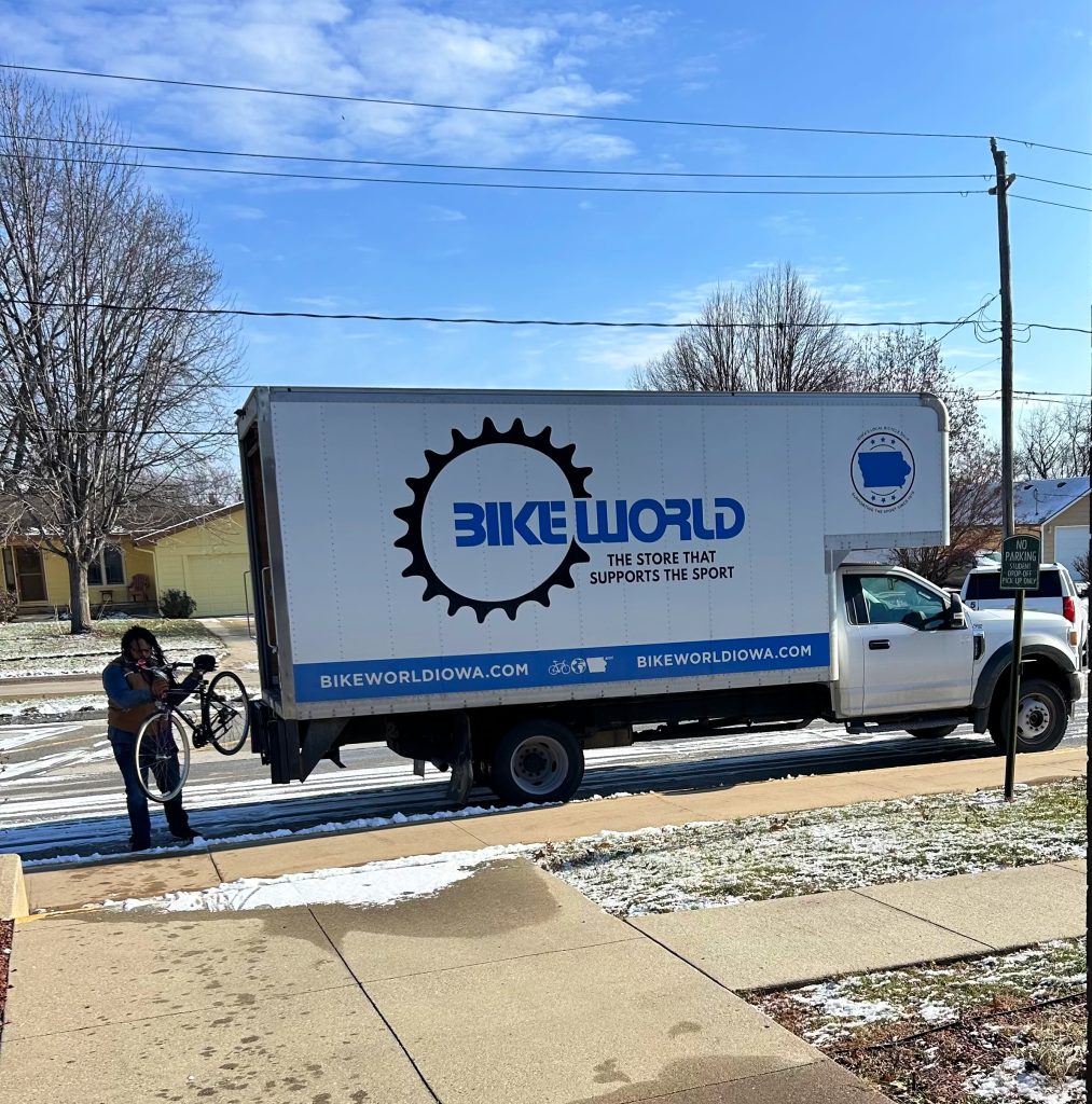 Bike World donating bikes